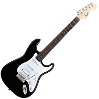 Photo SQUIER BULLET STRATOCASTER HSS BLACK ROSEWOOD