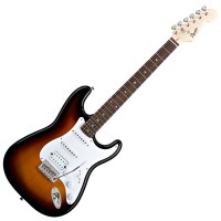 Photo SQUIER BULLET STRATOCASTER HSS BROWN SUNBURST ROSEWOOD