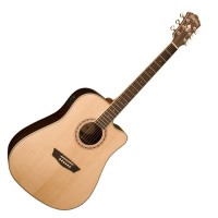 Photo WASHBURN WD20SCE DREADNOUGHT ÉLECTRO NATURELLE