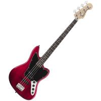 Photo SQUIER VINTAGE MODIFIED JAGUAR BASS SPECIAL CRIMSON RED TRANSPARENT