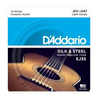 D'ADDARIO EJ35 SILK & STEEL 12-STRING FOLK 11/47