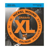 D'ADDARIO EXL160M NICKEL WOUND BASS MEDIUM 50/105 MEDIUM SCALE 