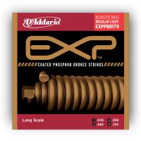 Photo D'ADDARIO EXPPBB170 COATED PHOSPHOR BRONZE ACOUSTIC 45-100 LONG SCALE