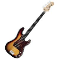 Photo SQUIER VINTAGE MODIFIED PRECISION BASS FRETLESS 3-COLOR SUNBURST