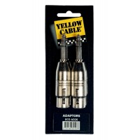 YELLOW CABLE AD26 ADAPTATEUR JACK MALE/XLR FEMELLE (X2)