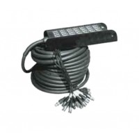 Photo YELLOW CABLE H106-30 MULTIPAIRE 24 XLR/4 XLR 30M