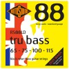 Photo Rotosound RS88LD Tru Bass 88 Black Nylon Flatwound Standard 65/115