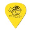 Photo Dunlop 412P73 - Tortex Sharp Guitar Pick 0,73mm X 12