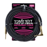 ERNIE BALL 6058 CABLE INSTRUMENT JACK/JACK COUD BLACK 7,62M