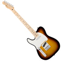 Photo FENDER STANDARD TELECASTER BROWN SUNBURST MAPLE GAUCHER