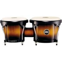 Photo MEINL MHB100 BONGOS 6" 3/4 MACHO ET 8" HEMBRA BOIS - VINTAGE SUNBURST