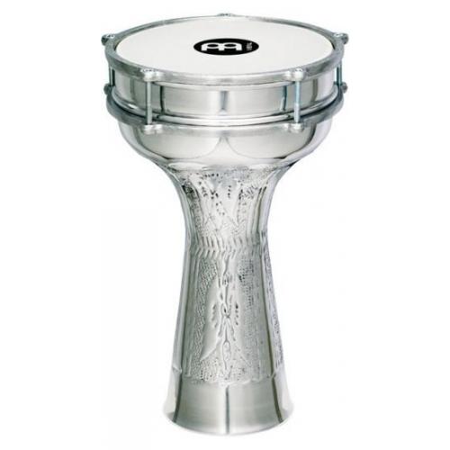 meinl darbouka aluminium 20.5 x 37 cm - avec cymbalettes