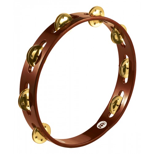 meinl tambourin bois 10 brass jingles - african brown