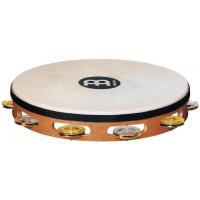 MEINL TAMBOURIN BOIS 10" RECORDING-COMBO - SUPER NATURAL AVEC PEAU