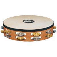 MEINL TAMBOURIN BOIS 10" RECORDING-COMBO - SUPER NATURAL AVEC PEAU