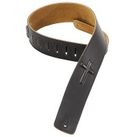 Photo LEVYS DM1SGC SANGLE CUIR MOTIF CROIX BLACK