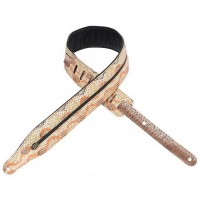 Photo LEVYS PC17S SANGLE CUIR REMBOURRÉE IMITATION SERPENT BROWN