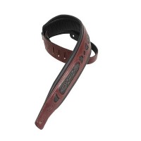 Photo LEVYS PM31 SANGLE CUIR MATELASSÉE / FENETRES DECORATIVES BURGUNDY