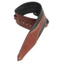Photo LEVYS MSS90 SANGLE CUIR LARGE REMBOURRÉE WALNUT