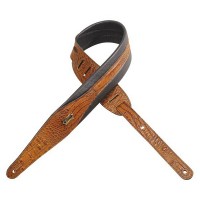 Photo LEVYS MSS100CR SANGLE CUIR SUPER REMBOURRAGE IMITATION CROCODILE TAN
