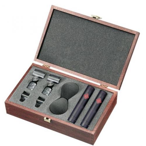 NEUMANN KM 185 STEREO SET NOIR MAT