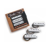 Photo FENDER CUSTOM SHOP SET 3 MICROS TEXAS SPECIAL STRATOCASTER WHITE COVER