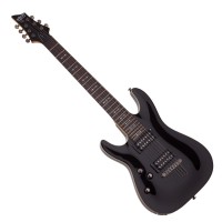 SCHECTER OMEN-7 BLACK GAUCHER