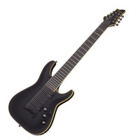 Photo SCHECTER BLACKJACK ATX C-8 AGED BLACK SATIN