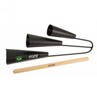 Photo GOPE AGO-TRBK-L - GRAND AGOGO TRIPLE NOIR