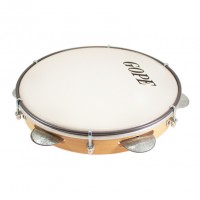 Photo GOPE PA106 - PANDEIRO 10" 6 TIRANTS PEAU BLANCHE