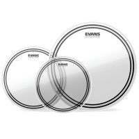 EVANS EC2S TOM PACK TRANSPARENTES STANDARD 12" 13" 16" 