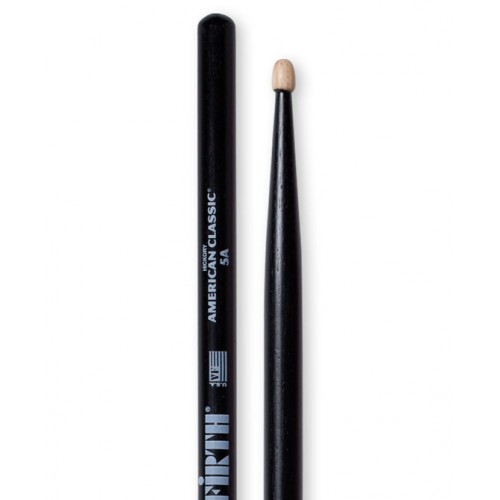 Vic Firth American Classic 5A Black Baguettes batterie