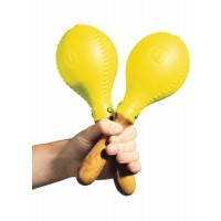 LP Maracas Pro Plastique Manche Bois