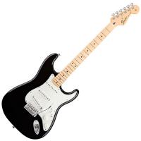 Photo FENDER STANDARD STRATOCASTER BLACK MAPLE
