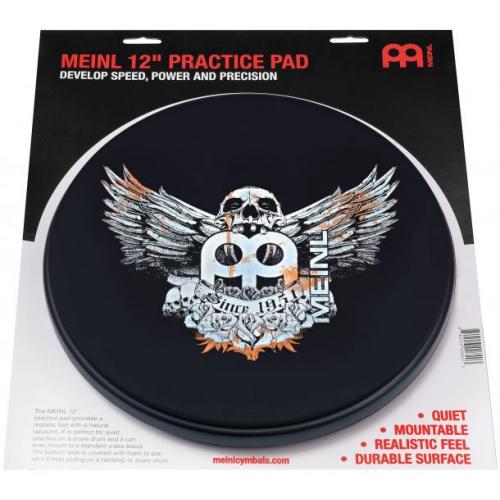 MEINL PAD D'ENTRAINEMENT 12 MOTIF SKULL