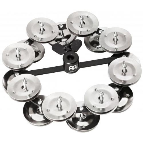 meinl tambourin charleston headliner 5 2 rangées de cymbalettes acier