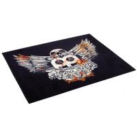 MEINL TAPIS DE SOL POUR BATTERIE NOIR MOTIF SKULL