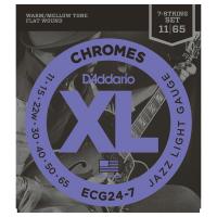 D'ADDARIO ECG24-7 XL CHROMES JAZZ LIGHT 7-STRING 11/65