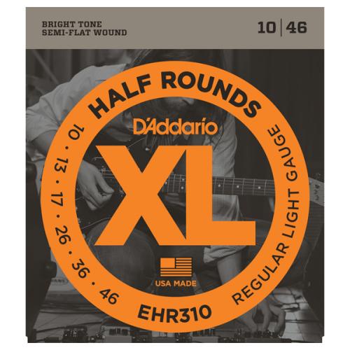 D'ADDARIO EHR310 XL HALF ROUNDS REGULAR LIGHT 10/46