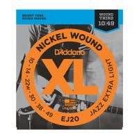 D'ADDARIO ELECTRIC XL NICKEL JAZZ