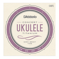 D'ADDARIO EJ87C UKULELE TITANIUM CONCERT 