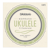 D'ADDARIO EJ87S UKULELE TITANIUM SOPRANO 