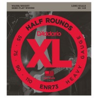 Photo D'ADDARIO ENR73 XL HALF ROUNDS HEAVY 55/110 LONG SCALE