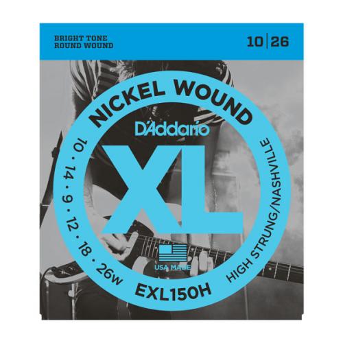 D'ADDARIO EXL150H NICKEL WOUND HIGH-STRUNG/NASHVILLE TUNING 10/26