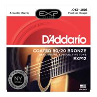 Photo D'ADDARIO EXP12 COATED 80/20 BRONZE MEDIUM 13/56