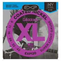 Photo D'ADDARIO EXP120 COATED NICKEL WOUND SUPER LIGHT 9/42