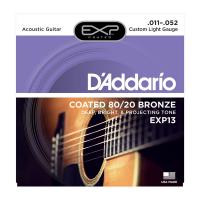 Photo D'ADDARIO EXP13 COATED 80/20 BRONZE CUSTOM LIGHT 11/52