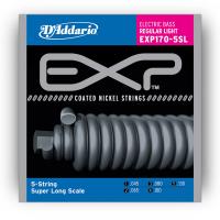 Photo D'ADDARIO EXP170-5SL COATED NICKEL WOUND 5-ST BASS LIGHT 45/130