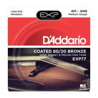 Photo D'ADDARIO EXP77 COATED 80/20 BRONZE MANDOLIN MEDIUM 11/40