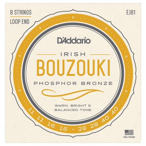 d'addario ej81 irish bouzouki phosphor bronze